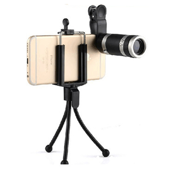 Monoclu compact pentru telefon, cu obiectiv tele 8x18, pentru filmări la distanță în conferințe și concerte.