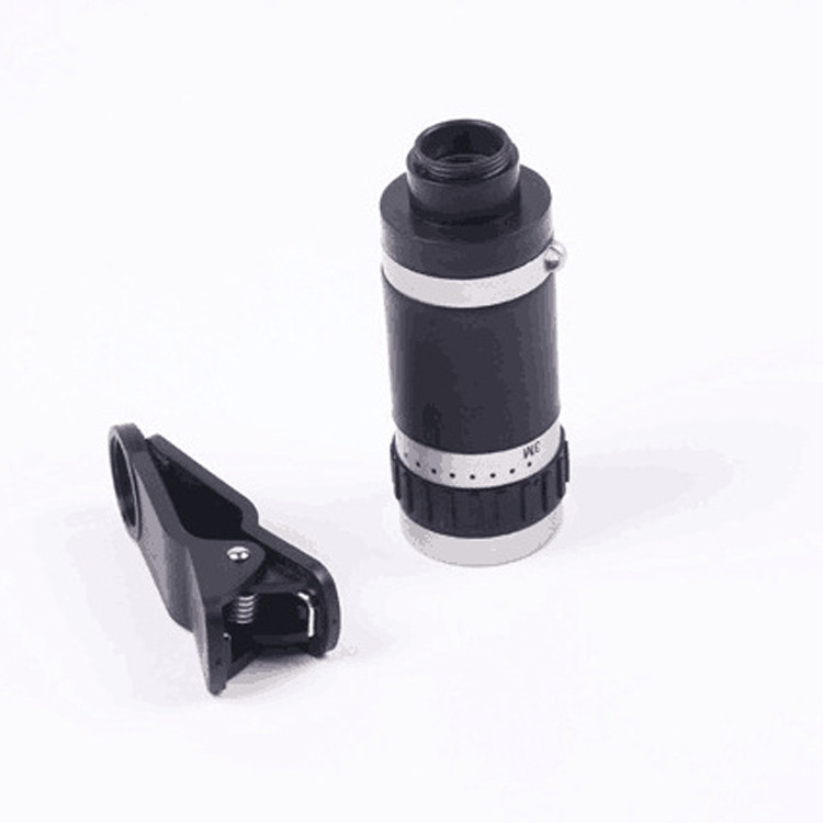 Monoclu compact pentru telefon, cu obiectiv tele 8x18, pentru filmări la distanță în conferințe și concerte.
