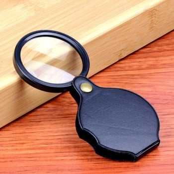 Lupă de mărire din plastic, pliabilă, portabilă, cu 10x mărire, pentru citire de către persoanele în vârstă și explorare pentru copii
