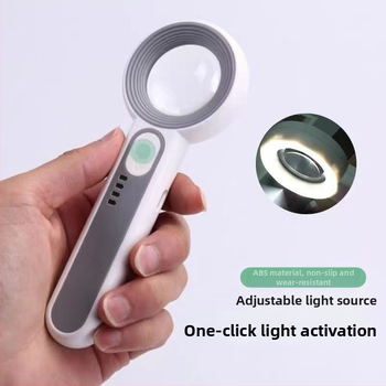 USB újratölthető nagyító a javítás és értékeléshez, kézi LED világítással, elektronikus alaplapokhoz, ékszerekhez és arany pecsétekhez
