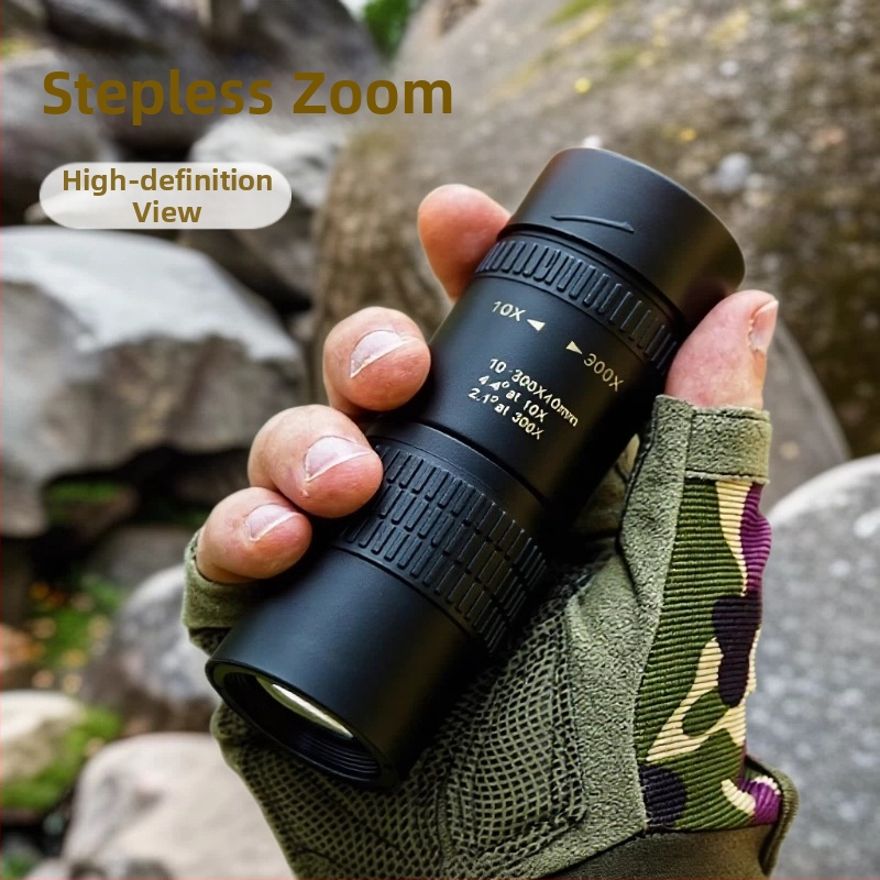 10–300×40 zoomos monokuláris teleszkóp, HD minőségű, professzionális, hordozható telefonos fotózáshoz