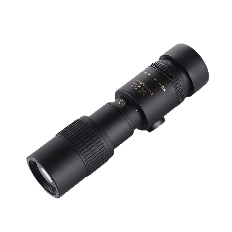 10–300×40 zoomos monokuláris teleszkóp, HD minőségű, professzionális, hordozható telefonos fotózáshoz