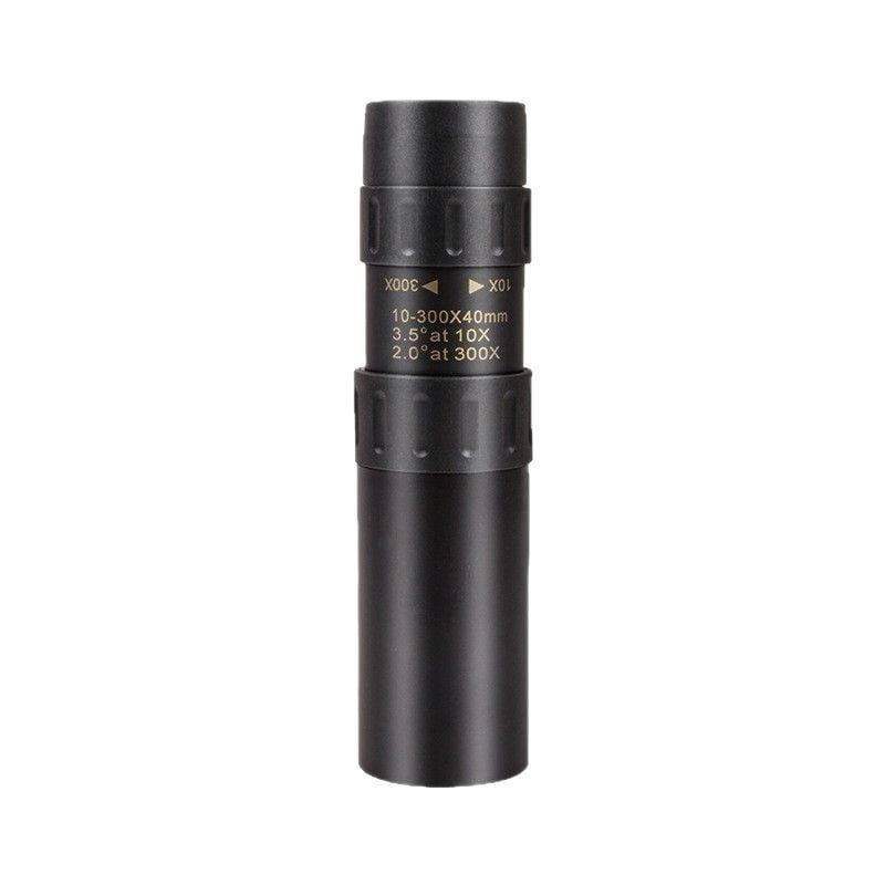Telescop monocular, zoom 10–300x, obiectiv de 40 mm, portabil pentru fotografii cu telefonul