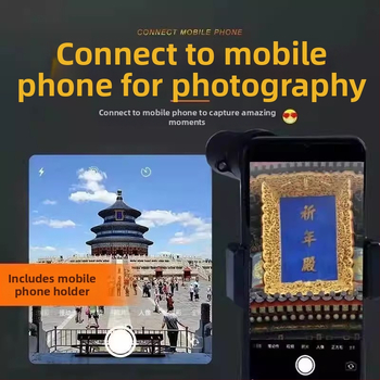 8x monokulárny ďalekohľad s HD zobrazovaním a nočným videním pre vonkajšie fotografovanie