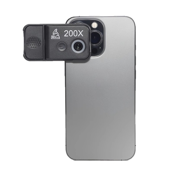 Sun Fire microscop clip USB, 200x, HD, portabil pentru telefon, lumină UV albă pentru identificarea diamantelor