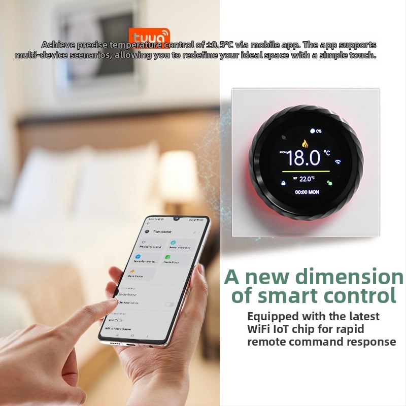 BHT-2007 Termostat inteligent cu afișaj digital pentru încălzire prin podea cu apă și șemineu electric