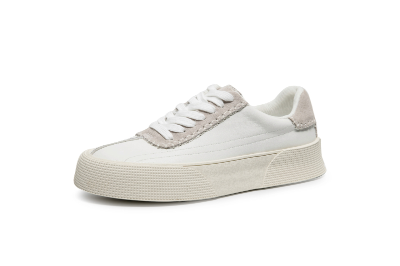 Adidași din piele naturală pentru bărbați, stil coreean, casual, confortabili și respirabili, albi