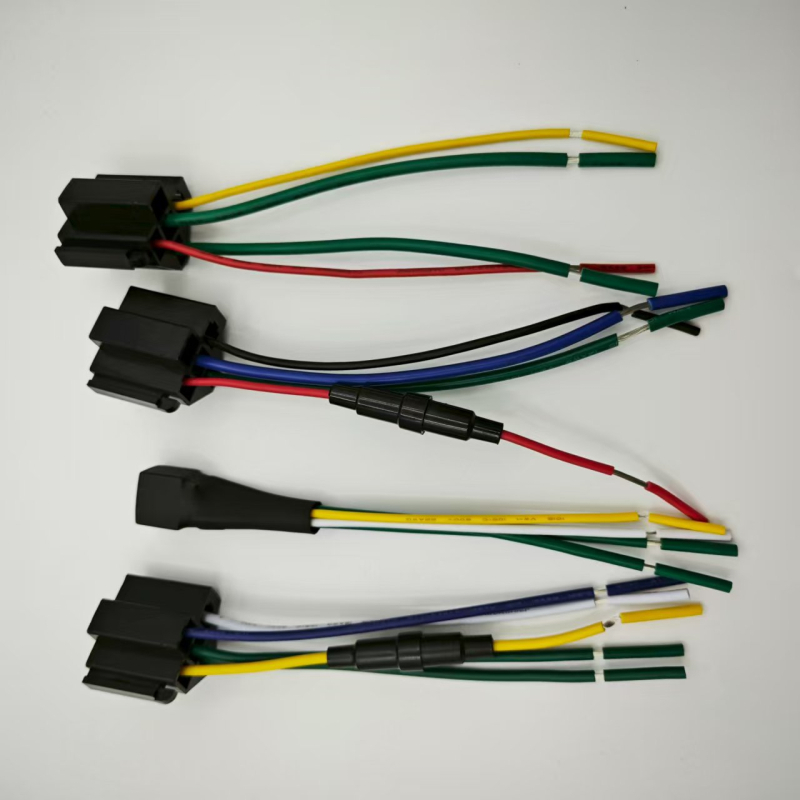 Suport pentru releu 12V cu cablu, negru, normal închis, mini releu electromagnetic auto