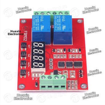 2-kanálový multifunkčný elektromagnetický reléový modul s oneskorením, samoblokovaním a časovaním cyklu - 5V/12V/24V
