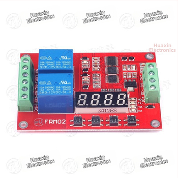 2-kanálový multifunkčný elektromagnetický reléový modul s oneskorením, samoblokovaním a časovaním cyklu - 5V/12V/24V