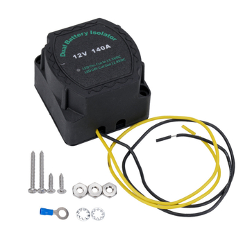 Izolator dual pentru baterii pentru mașină și iaht, 12V 140A, controler inteligent de baterie și releu VSR