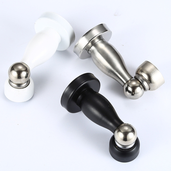 Stopper de ușă din oțel inoxidabil, cu magnet, funcționare silențioasă, montaj pe perete, pentru uși din lemn, dormitor și baie, stil modern minimalist