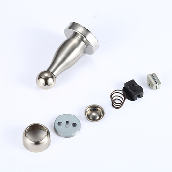 Stopper de ușă din oțel inoxidabil, cu magnet, funcționare silențioasă, montaj pe perete, pentru uși din lemn, dormitor și baie, stil modern minimalist