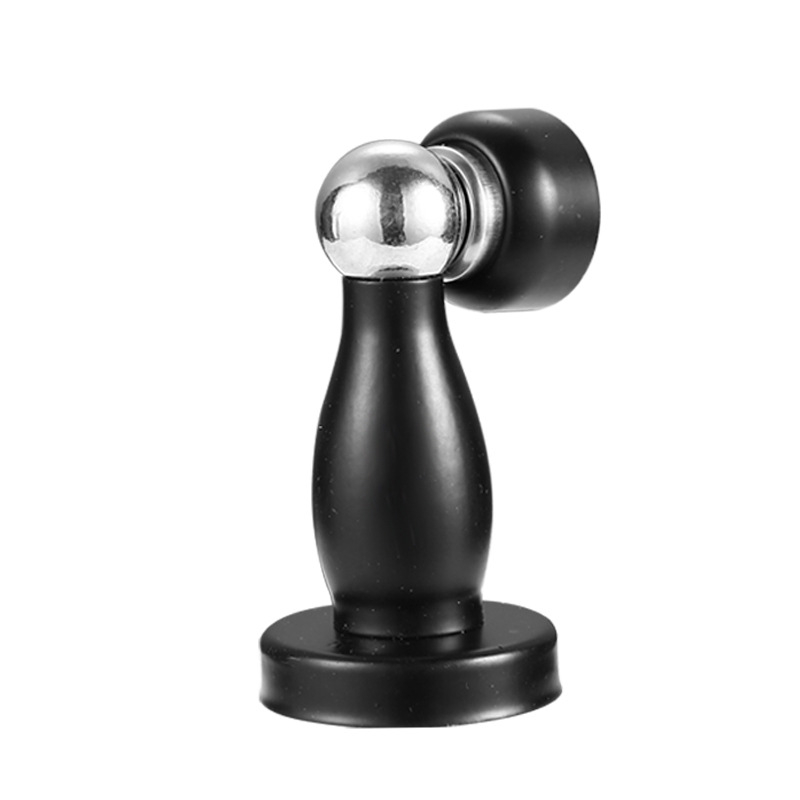 Stopper de ușă din oțel inoxidabil, cu magnet, funcționare silențioasă, montaj pe perete, pentru uși din lemn, dormitor și baie, stil modern minimalist