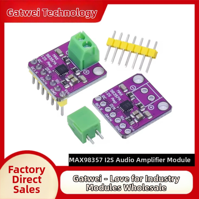 Modul audio zosilňovača I2S MAX98357, bezfiltrový zosilňovač triedy D, kompatibilný s ESP32 a Raspberry Pi