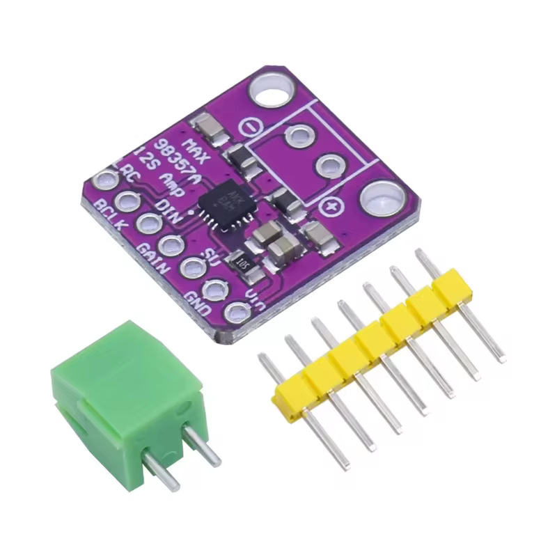 Modul amplificator audio MAX98357 I2S, amplificator Class D fără filtrare, compatibil cu ESP32 și Raspberry Pi
