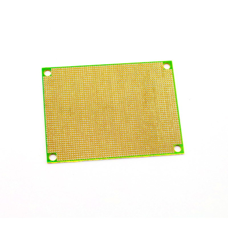 Placă prototip PCB bidirecțională, 6 × 8 cm, grosime 1,6 mm, pas 1,27 mm, placă perforată din cupru