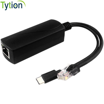 Raspberry Pi 5V 3A/4A Type-C PoE splitter de alimentare, rețea 100/1000 Mbps, de la 48V la 5V, 15