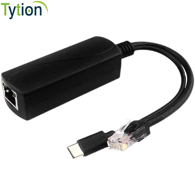 Raspberry Pi 5V 3A/4A Type-C PoE splitter de alimentare, rețea 100/1000 Mbps, de la 48V la 5V, 15