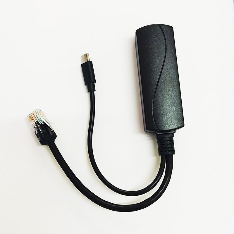Raspberry Pi 5V 3A/4A Type-C PoE splitter de alimentare, rețea 100/1000 Mbps, de la 48V la 5V, 15