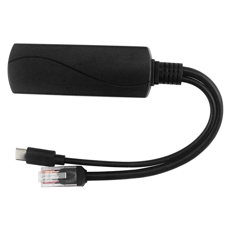 Raspberry Pi 5V 3A/4A Type-C PoE splitter de alimentare, rețea 100/1000 Mbps, de la 48V la 5V, 15