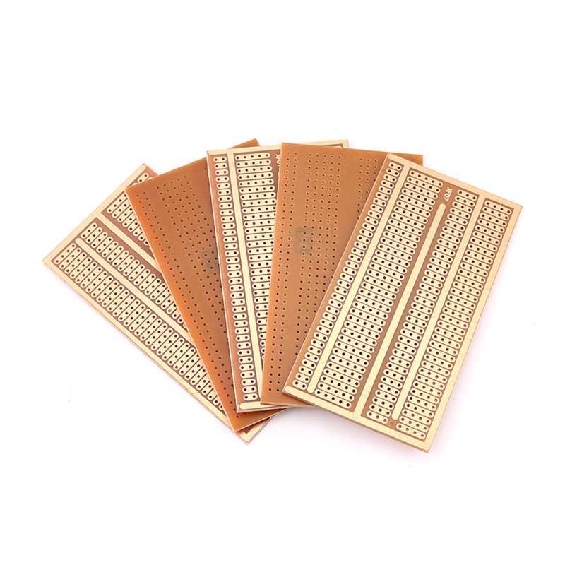 Perfboard 5x9.5 cm, placă cu cupru pe o singură parte pentru prototipare