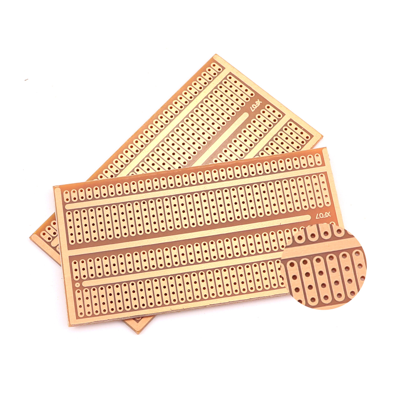 Perfboard 5x9.5 cm, placă cu cupru pe o singură parte pentru prototipare