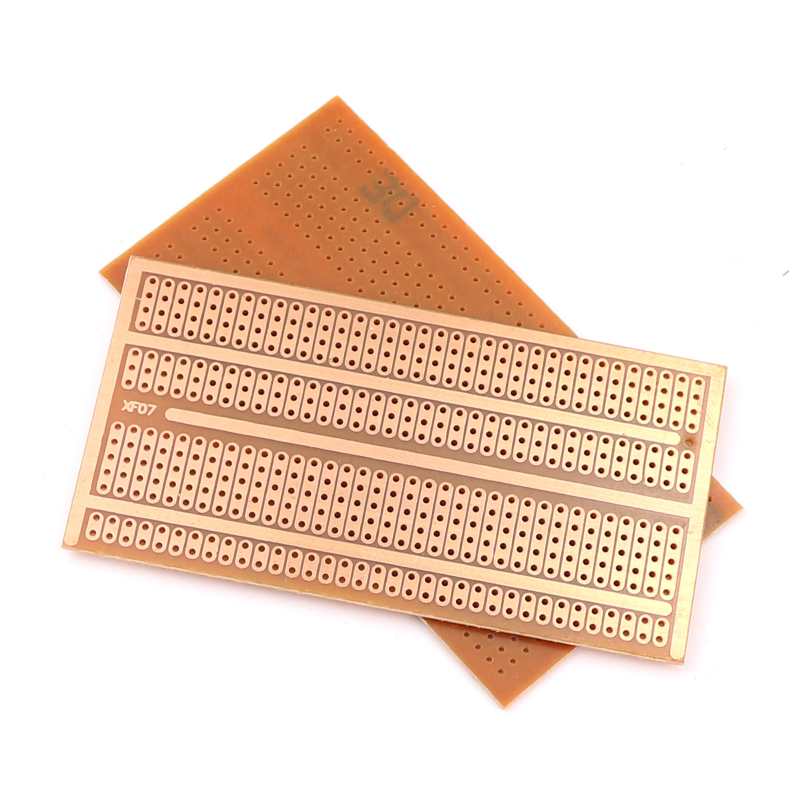 Perfboard 5x9.5 cm, placă cu cupru pe o singură parte pentru prototipare