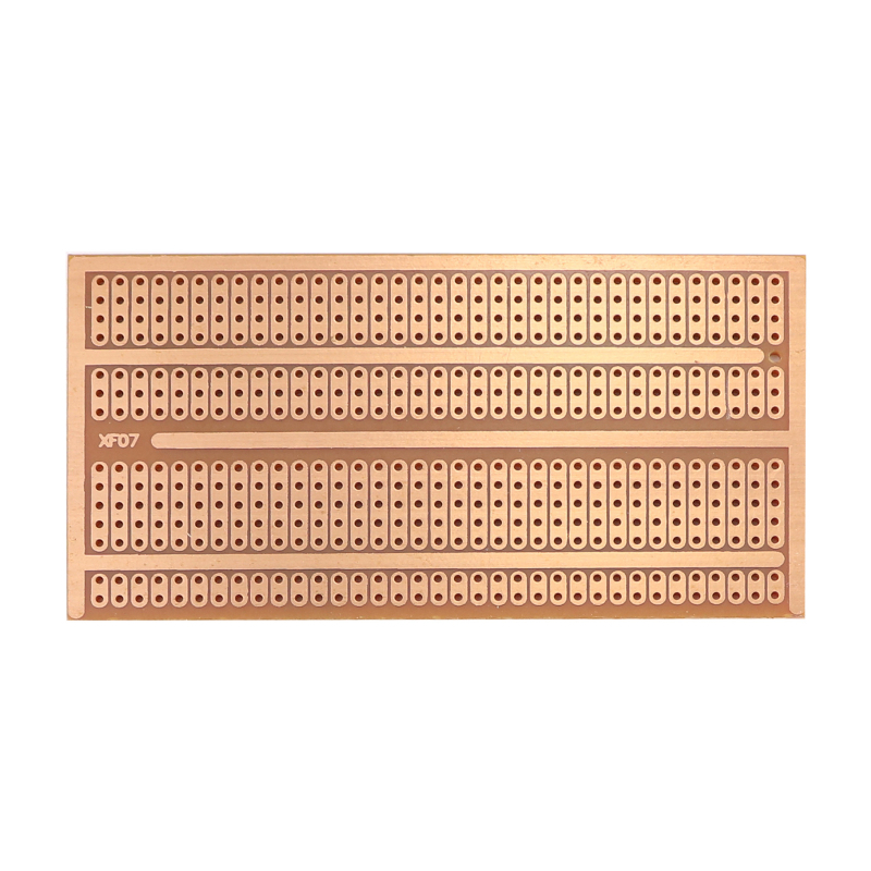 Perfboard 5x9.5 cm, placă cu cupru pe o singură parte pentru prototipare