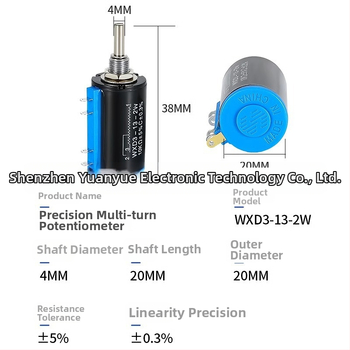 WXD3-13-2W Presný krúžkový potenciometer 1K/2,2K/3,3K/4,7K/10K/22K/47K/100K/680