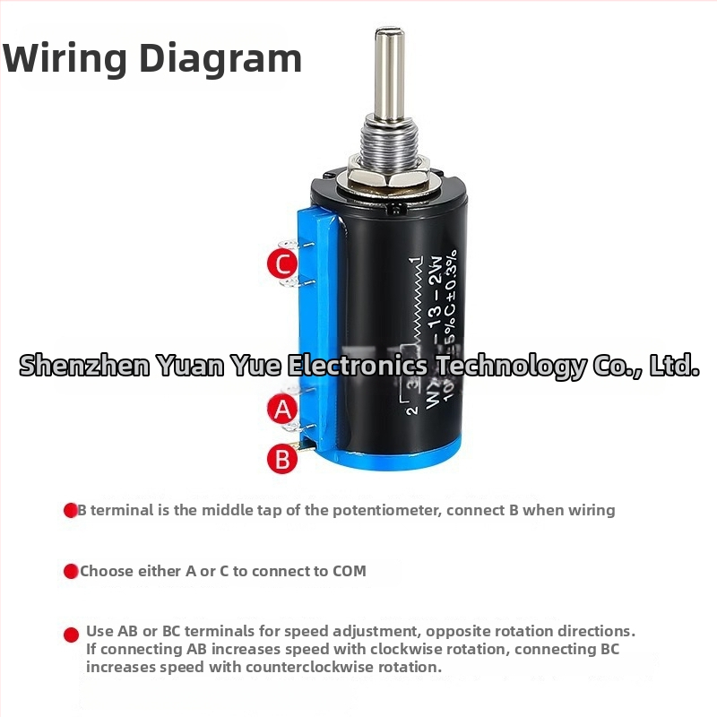 WXD3-13-2W Presný krúžkový potenciometer 1K/2,2K/3,3K/4,7K/10K/22K/47K/100K/680