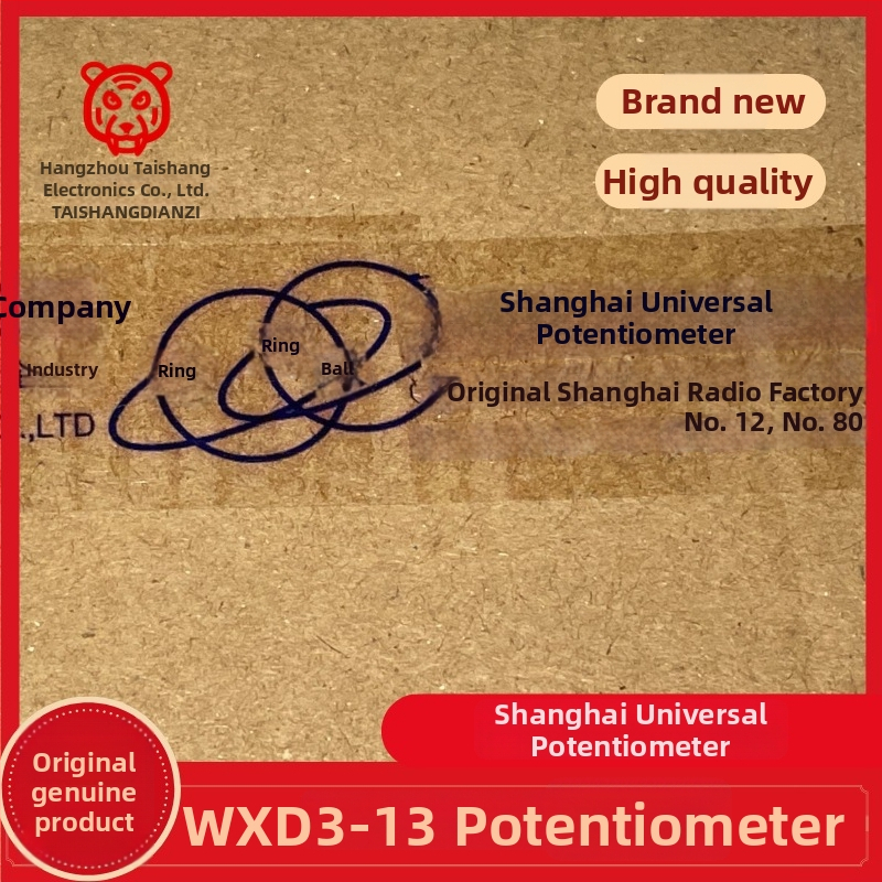 Potenciometer s drôtovým vinutím WXD3-13 10 kΩ, 20 mm, 10-otáčkový, presný