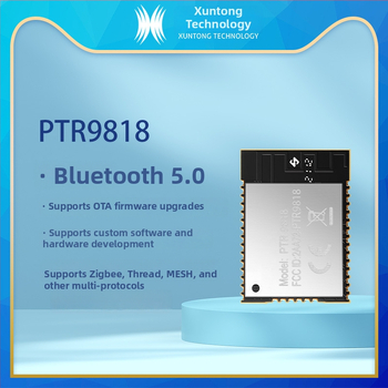nRF52840 Bluetooth модул PTR9818 – UART прозрачно предаване за IoT, майстор-слейв режим