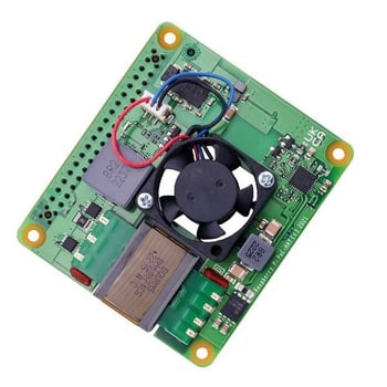 1 брой, цвят: както е показано, материал: PCB, съвместим с Raspberry Pi PoE+ HAT