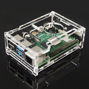 Carcasă Raspberry Pi 4B din acrilic transparent cu ventilator