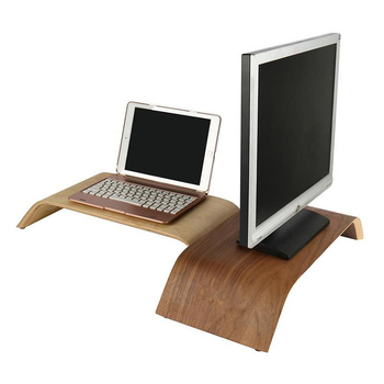 Suport rotativ din lemn pentru monitor și laptop cu bază compatibilă iMac
