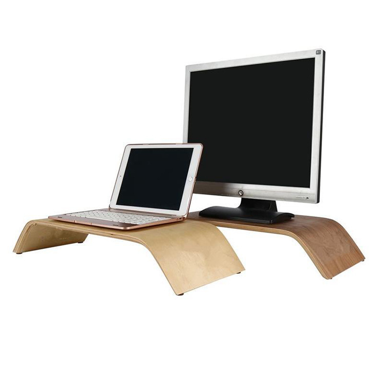 Suport rotativ din lemn pentru monitor și laptop cu bază compatibilă iMac