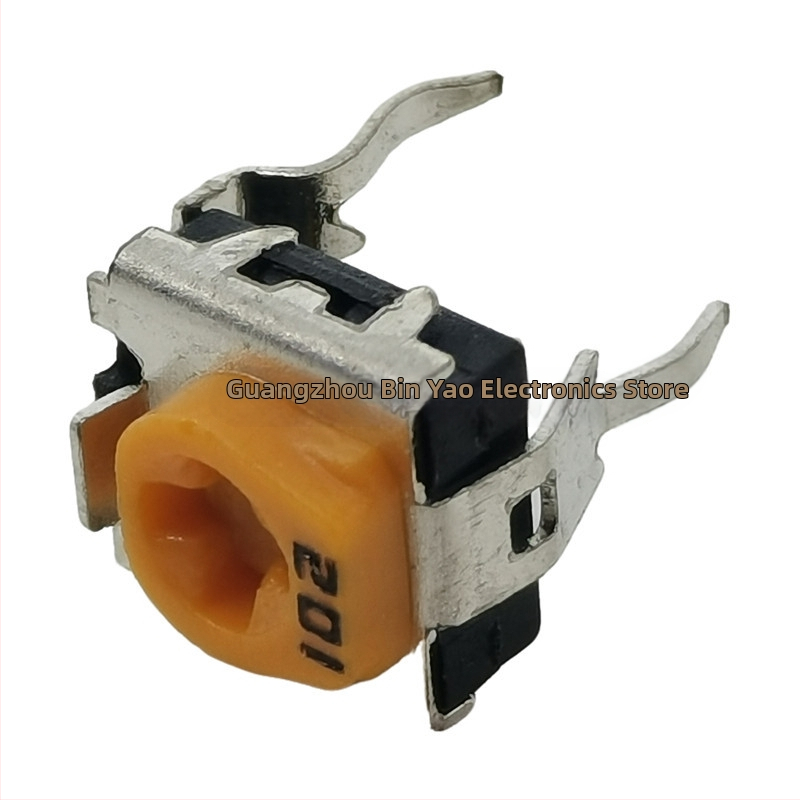 Horizontálny RM065 Žltý nastaviteľný potenciometer 1K/2K/10K/100R 500R Ω 102/103/104