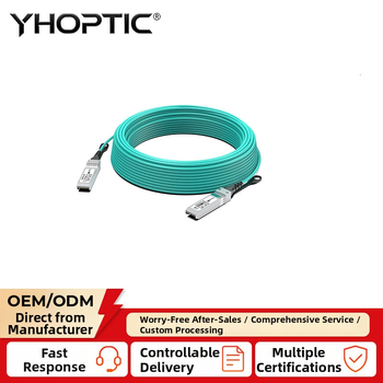 Aktívny optický kábel 10G SFP+ AOC kompatibilný so sieťovými kartami a prepínačmi Intel, stohovací kábel 10G