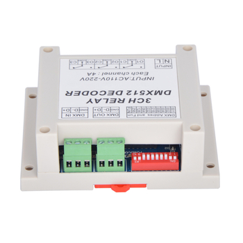 Decodor DMX512, 110-220V, 4A, releu cu 3 canale, accesorii pentru driver LED