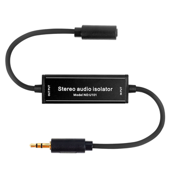Izolator audio 3.5 mm cu filtru pentru bucla de împământare și reducerea zgomotului