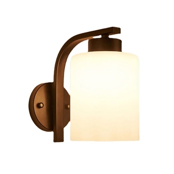 Lampă de perete LED modernă cu abajur din sticlă, corp din fier, 220V – pentru living și dormitor