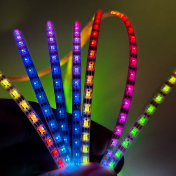 Bandă LED RGB pentru iluminare ambientală auto, ultra-subțire, lățime 2.7 mm/4 mm, 5V