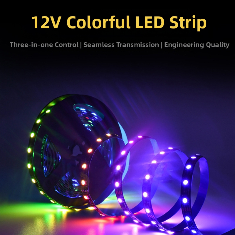 1934 LED pásik s meniacou farbou pre bary, KTV kluby a masážne salóny, osvetlenie kontúr budov, 12V, 60 LED 5050 SMD, uhol lúča 120°, nie je vodeodolný