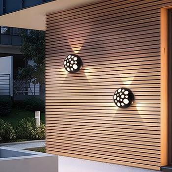 Lampă de perete LED pentru exterior, impermeabilă, design creativ, pentru terasă, grădină, hotel, dormitor și cameră de oaspeți