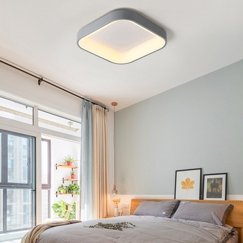 Lumină LED de plafon pentru dormitor, stil nordic minimalist modern, iluminare caldă și romantică