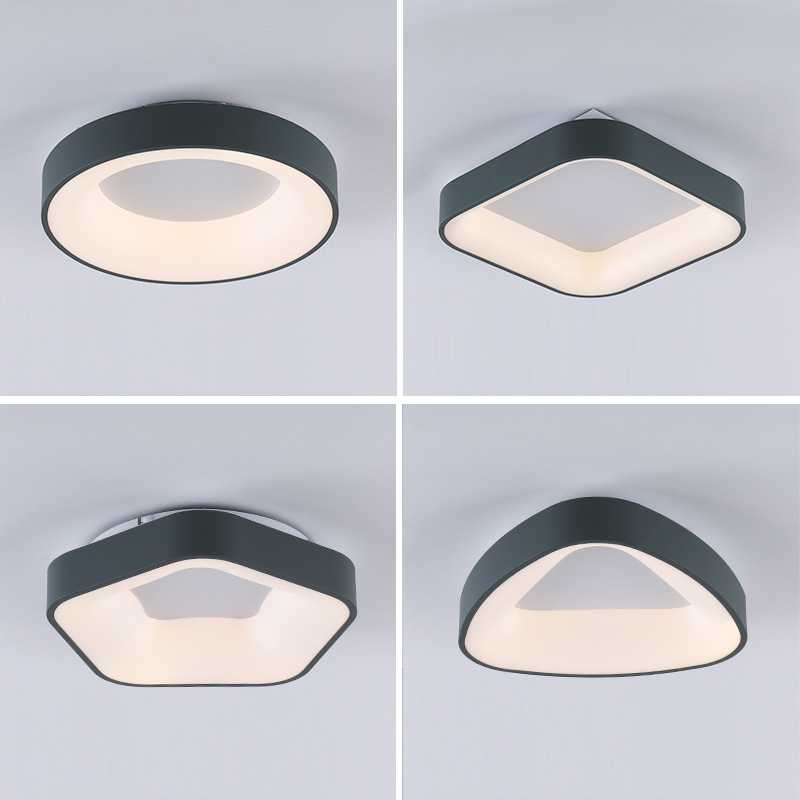 Lumină LED de plafon pentru dormitor, stil nordic minimalist modern, iluminare caldă și romantică