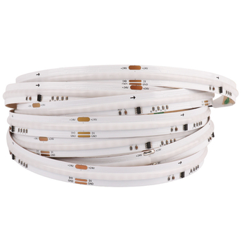 Bandă LED color WS2811 COB, lățime 10 mm, cu efect de urmărire a luminii, flux de apă, atmosferă de galop, control inteligent programabil
