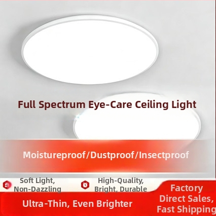 Ultratenké LED stropné svietidlo s tromi stupňami ochrany, minimalistické moderné okrúhle svietidlo na balkón, do kuchyne, chodby, spálne a obývačky