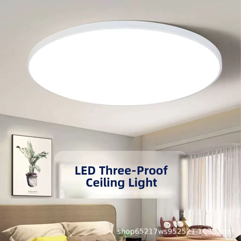 Ultratenké LED stropné svietidlo s tromi stupňami ochrany, minimalistické moderné okrúhle svietidlo na balkón, do kuchyne, chodby, spálne a obývačky
